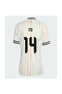 Japani Junya Ito #14 Jalkapallovaatteet Naisten Vieraspaita MM-kisat 2026 Lyhythihainen